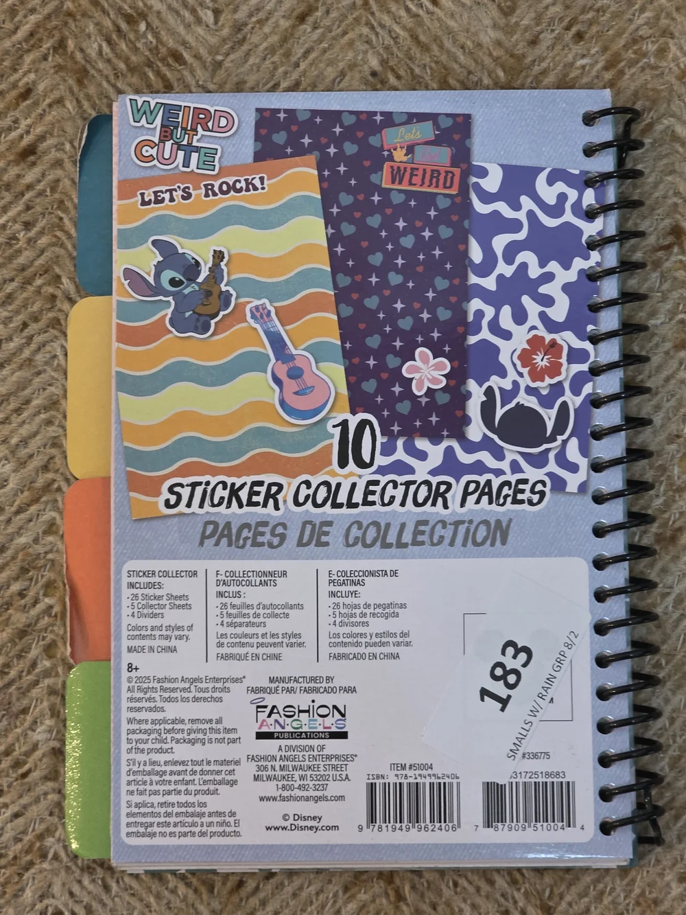 Disney Stitch 1000+ Stitch Stickers - Blue Sticker Book